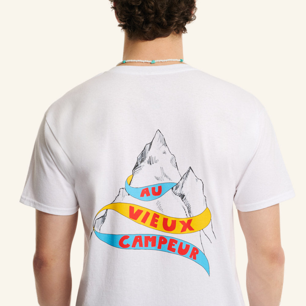 T-shirt Montagne - Blanc