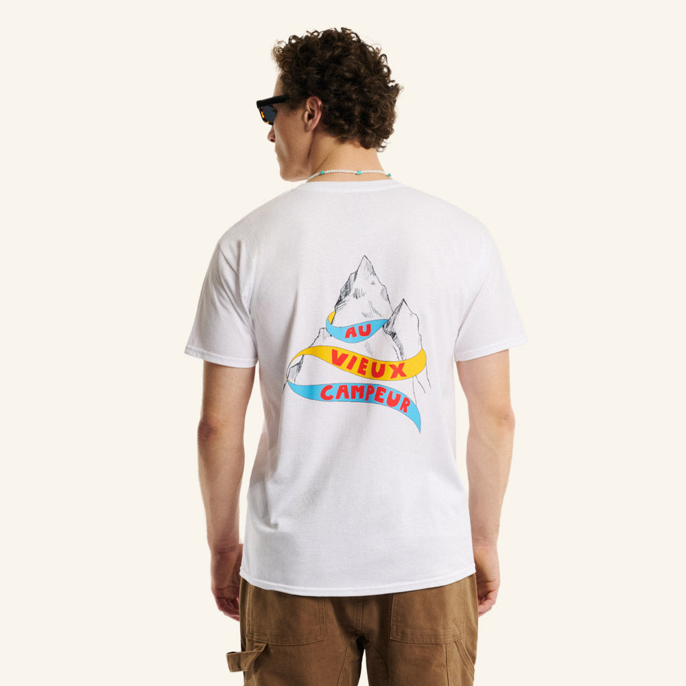 T-shirt Montagne - Blanc
