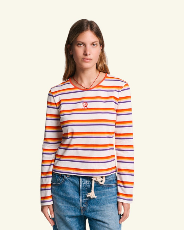 T-shirt Bianca - Ecru & Multi