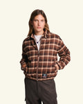 Veste Claudine Carreaux - Marron