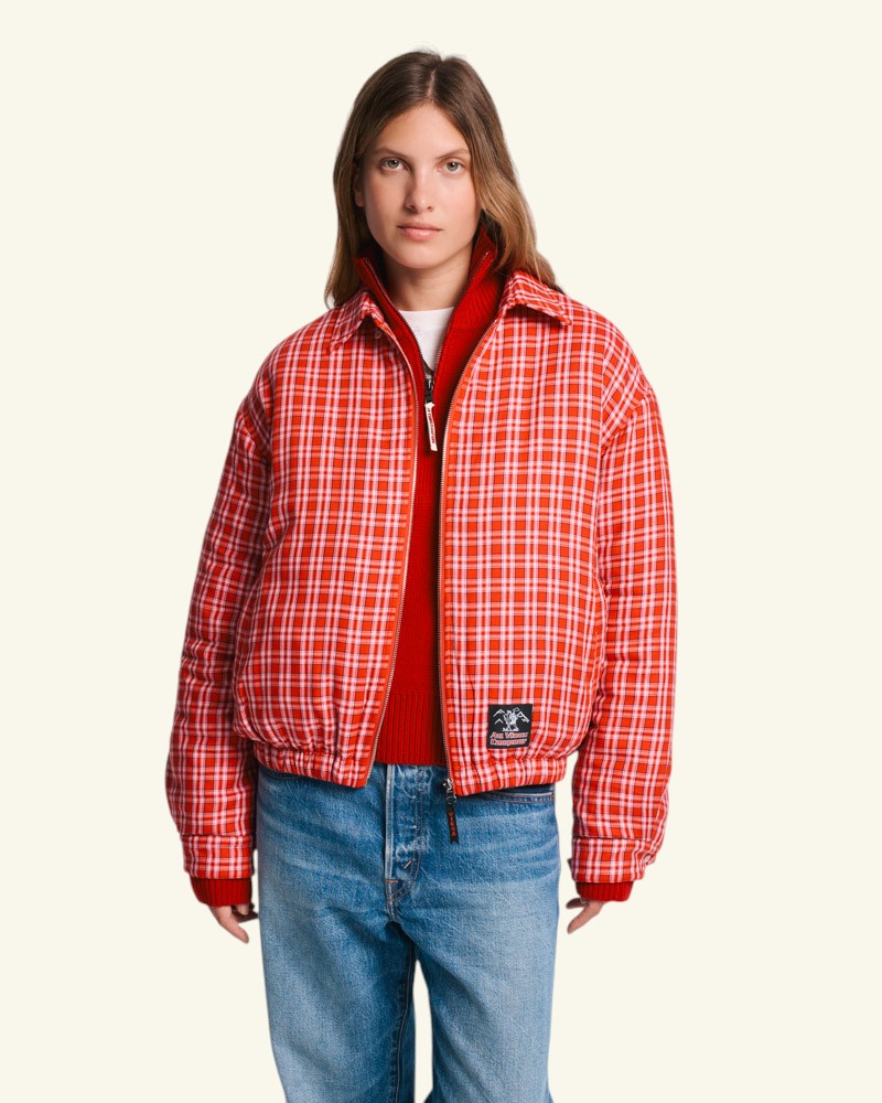 Veste Claudine Carreaux - Rose