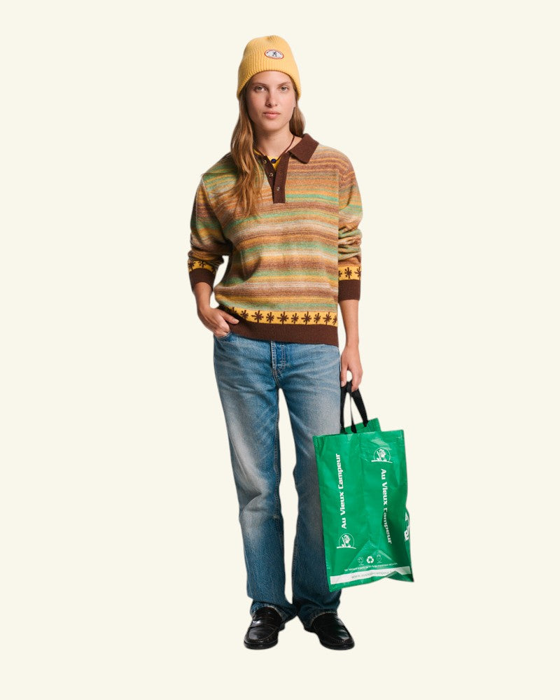 Pull Hugo - Marron & Jaune