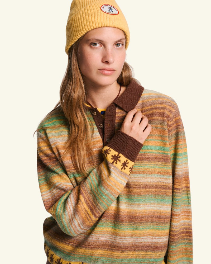Pull Hugo - Marron & Jaune