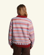 Pull Hugo - Bordeaux & Bleu