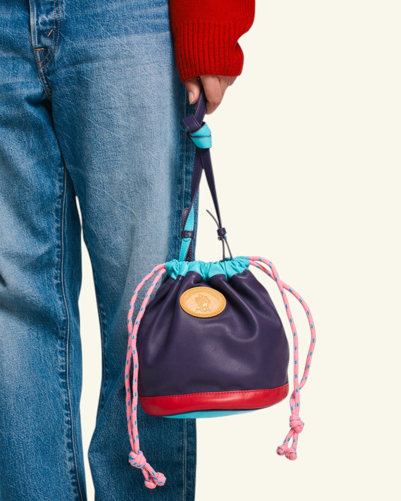 Sac Grimpeur - Violet Turquoise & Rose