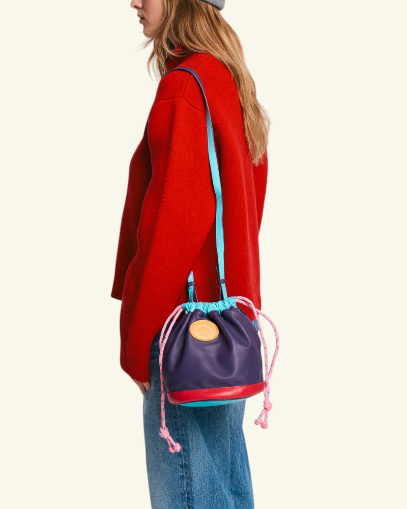 Sac Grimpeur - Violet Turquoise & Rose