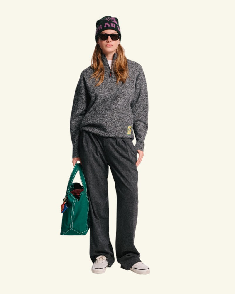 Pull Poppy - Noir Blanc Mouliné