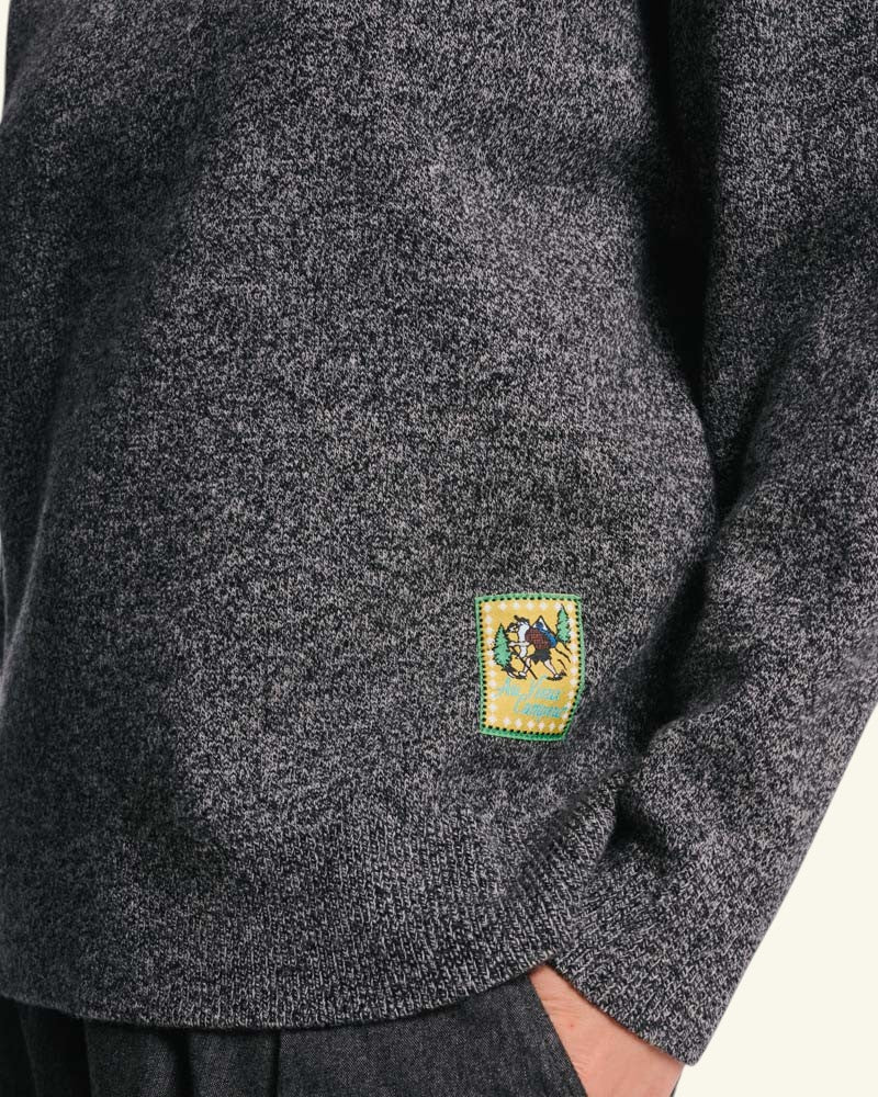 Pull Poppy - Noir Blanc Mouliné