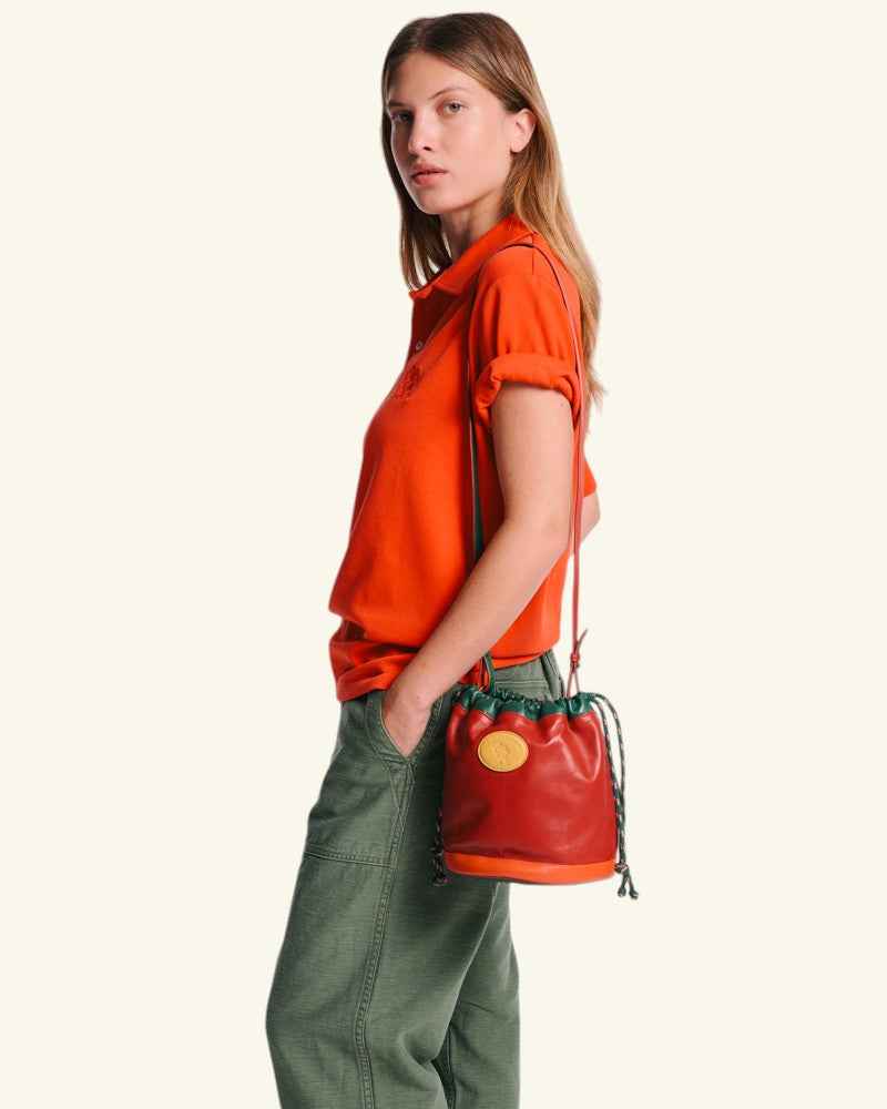 Sac Grimpeur - Bordeaux Vert & Orange
