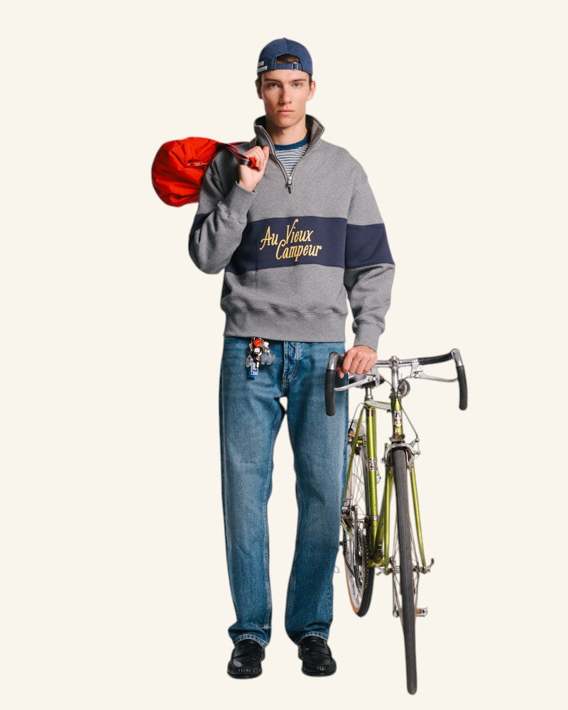 Sweat VC Vintage - Gris & Marine