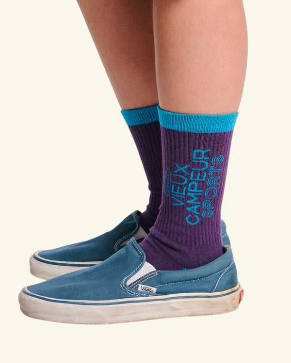 Chaussettes LVC Sports - Bleu & Violet