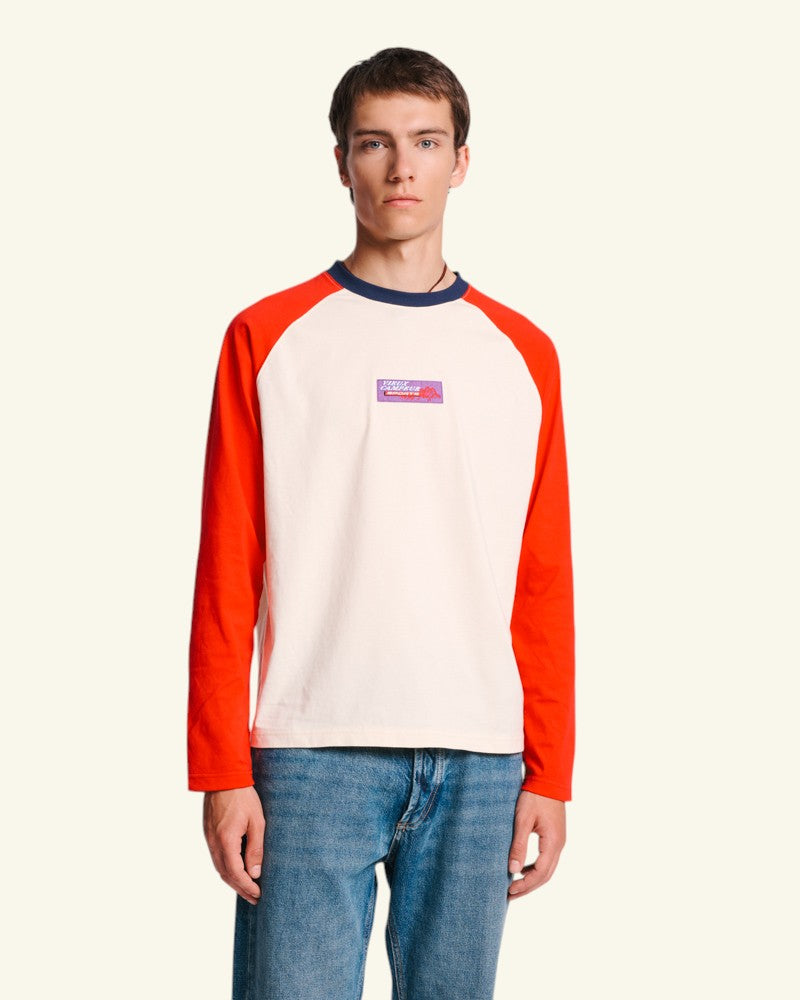 T-shirt Jace - Ecru Rouge & Bleu