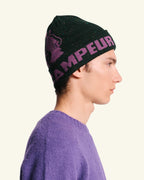 Bonnet Achille - Vert & Mauve