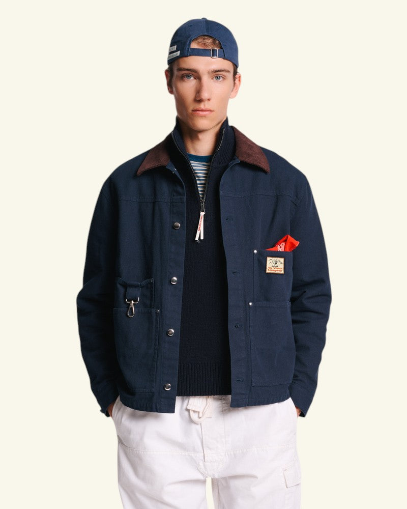 Veste Henri - Marine & Chocolat