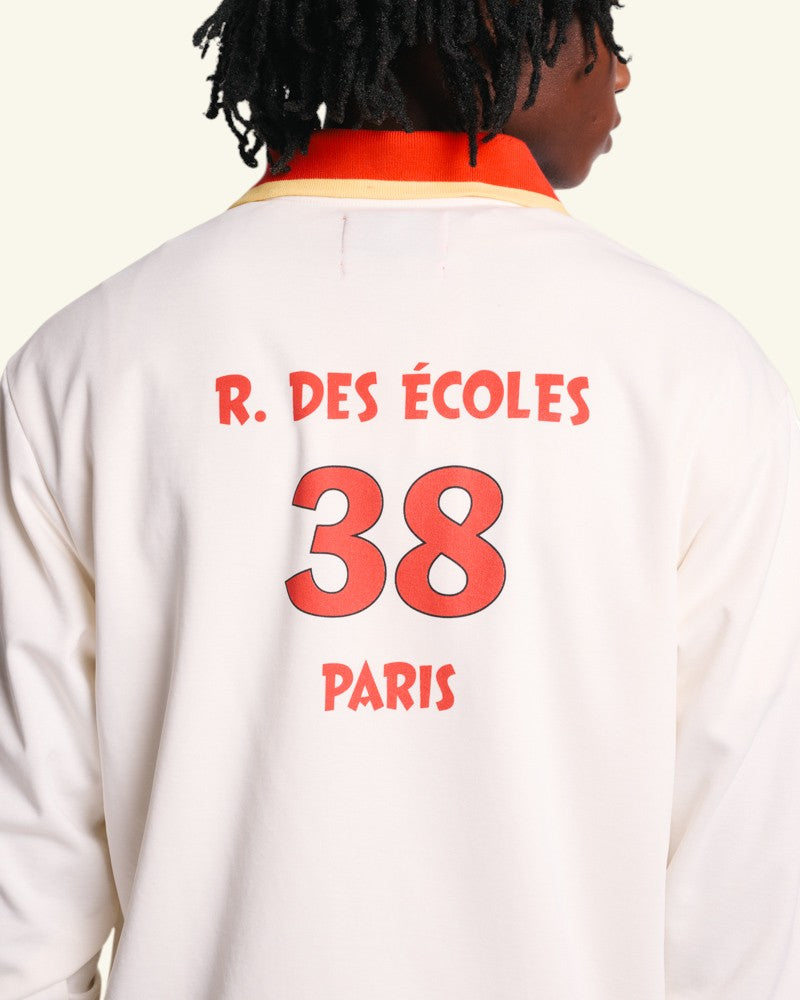 Polo Camping - Blanc & Rouge