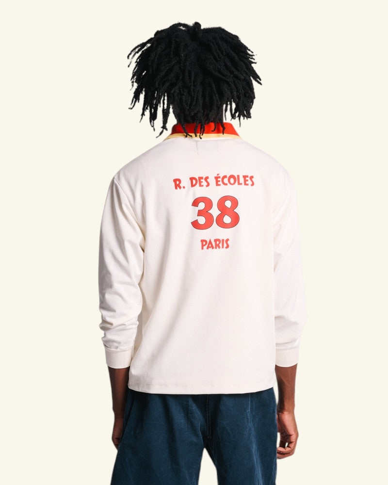 Polo Camping - Blanc & Rouge