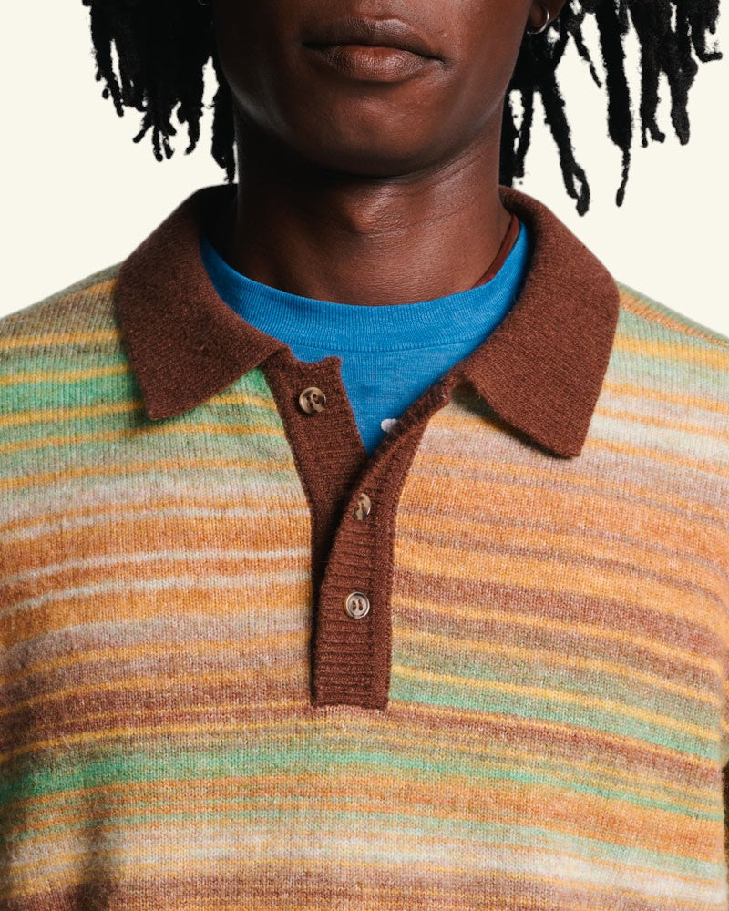 Pull Hugo - Marron & Jaune