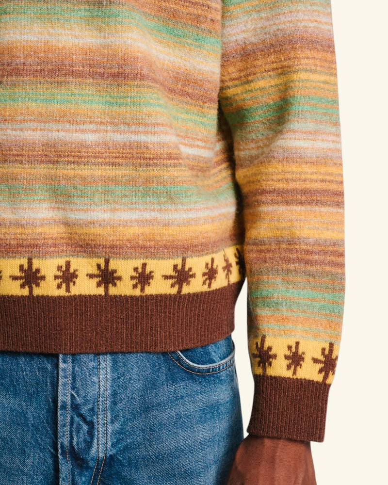 Pull Hugo - Marron & Jaune
