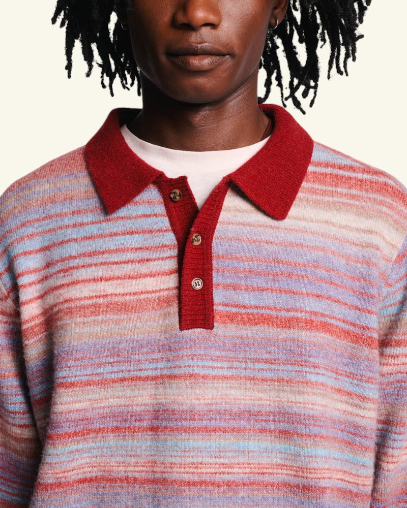 Pull Hugo - Bordeaux & Bleu