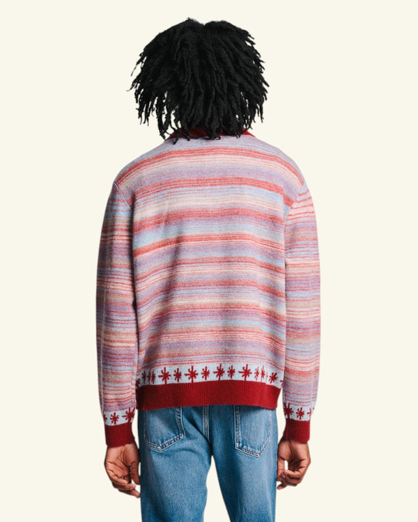 Pull Hugo - Bordeaux & Bleu