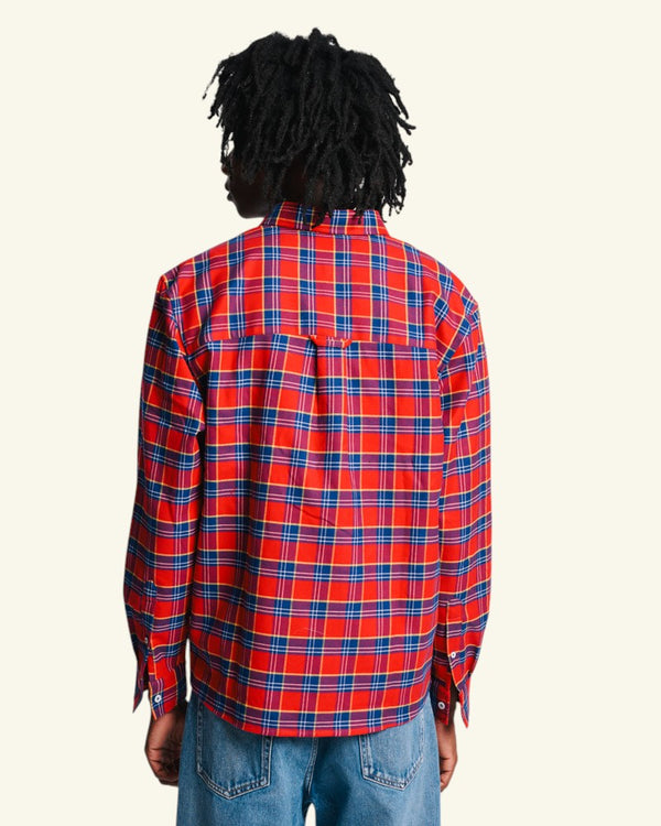 Chemise Elmer Flanelle - Rouge & Marine