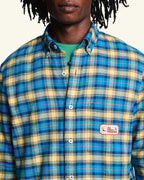 Chemise Elmer Flanelle - Bleu & Jaune
