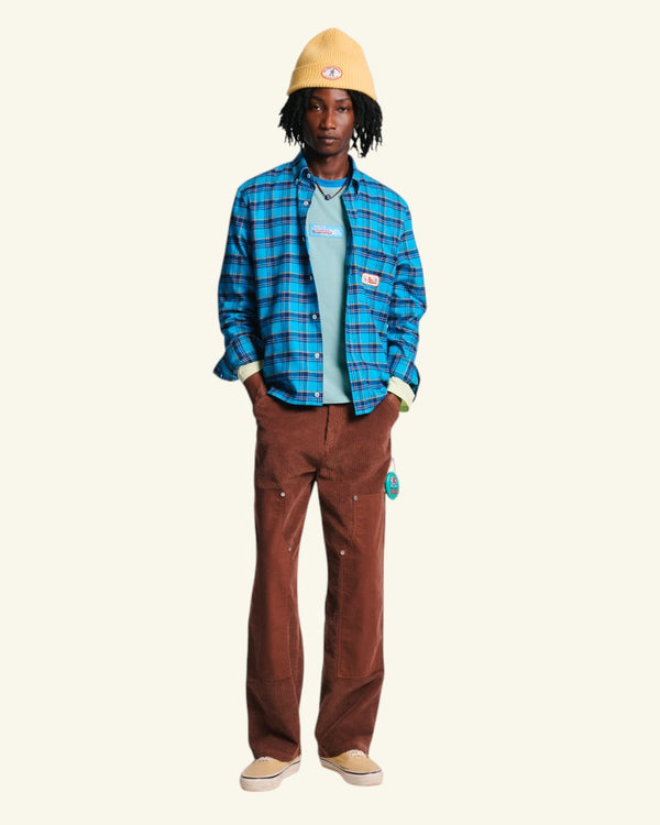 Chemise Elmer Flanelle - Marine & Bleu