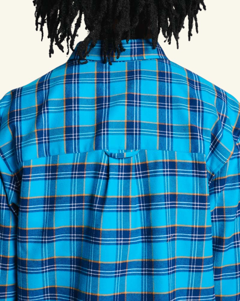 Chemise Elmer Flanelle - Marine & Bleu