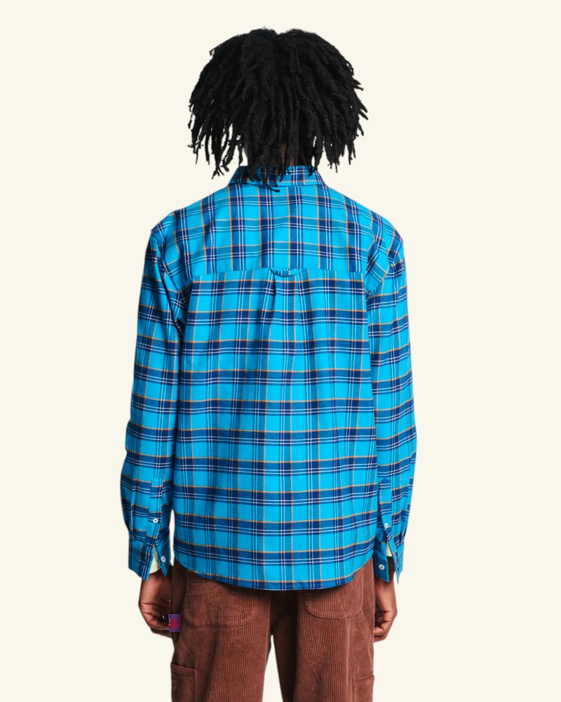 Chemise Elmer Flanelle - Marine & Bleu