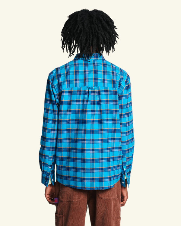 Chemise Elmer Flanelle - Marine & Bleu