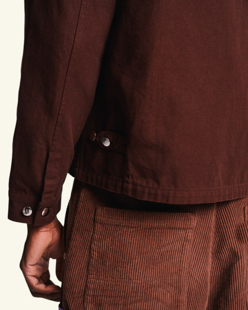 Veste Canva Henri - Chocolat