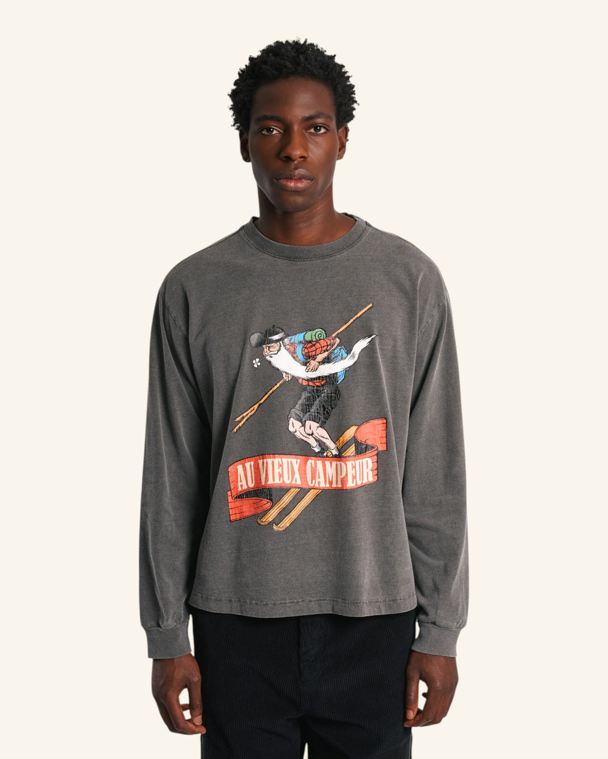 Skieur T-Shirt - Washed Black