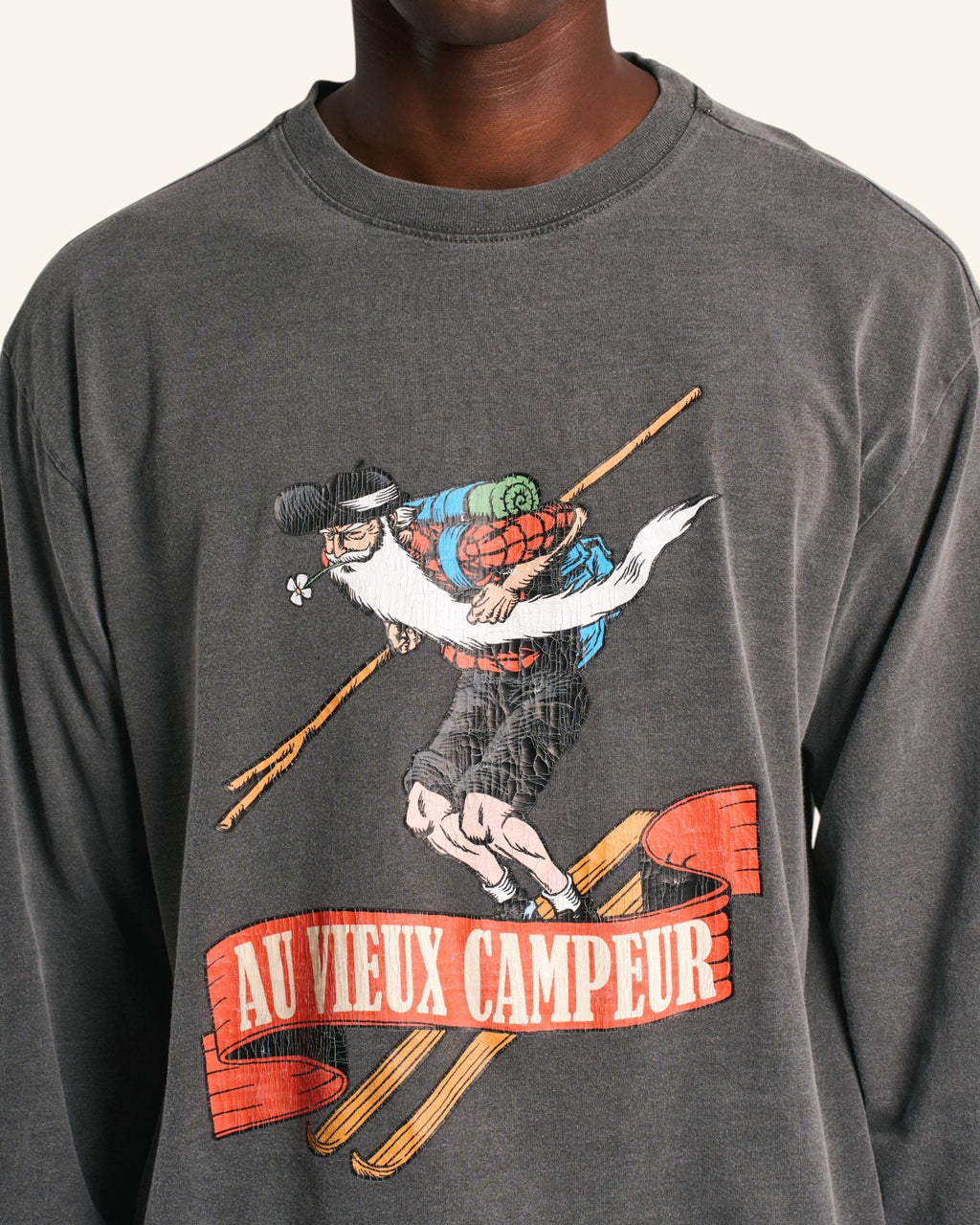 Skieur T-Shirt - Washed Black