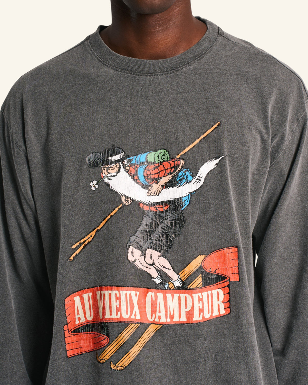 Skieur T-Shirt - Washed Black