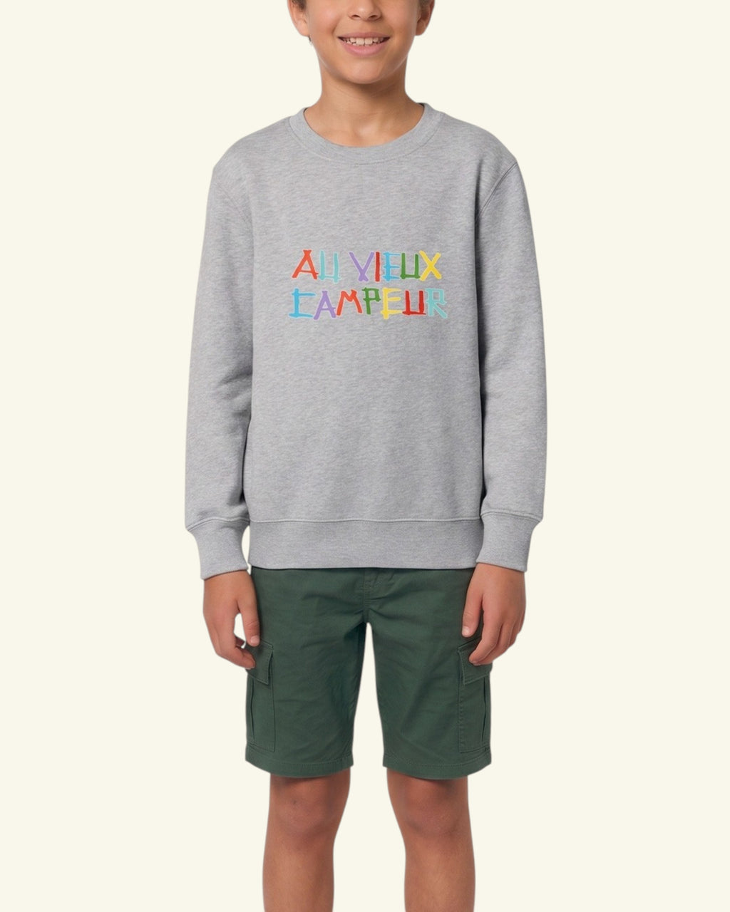 Sweat Kids Au Vieux Campeur - Gris