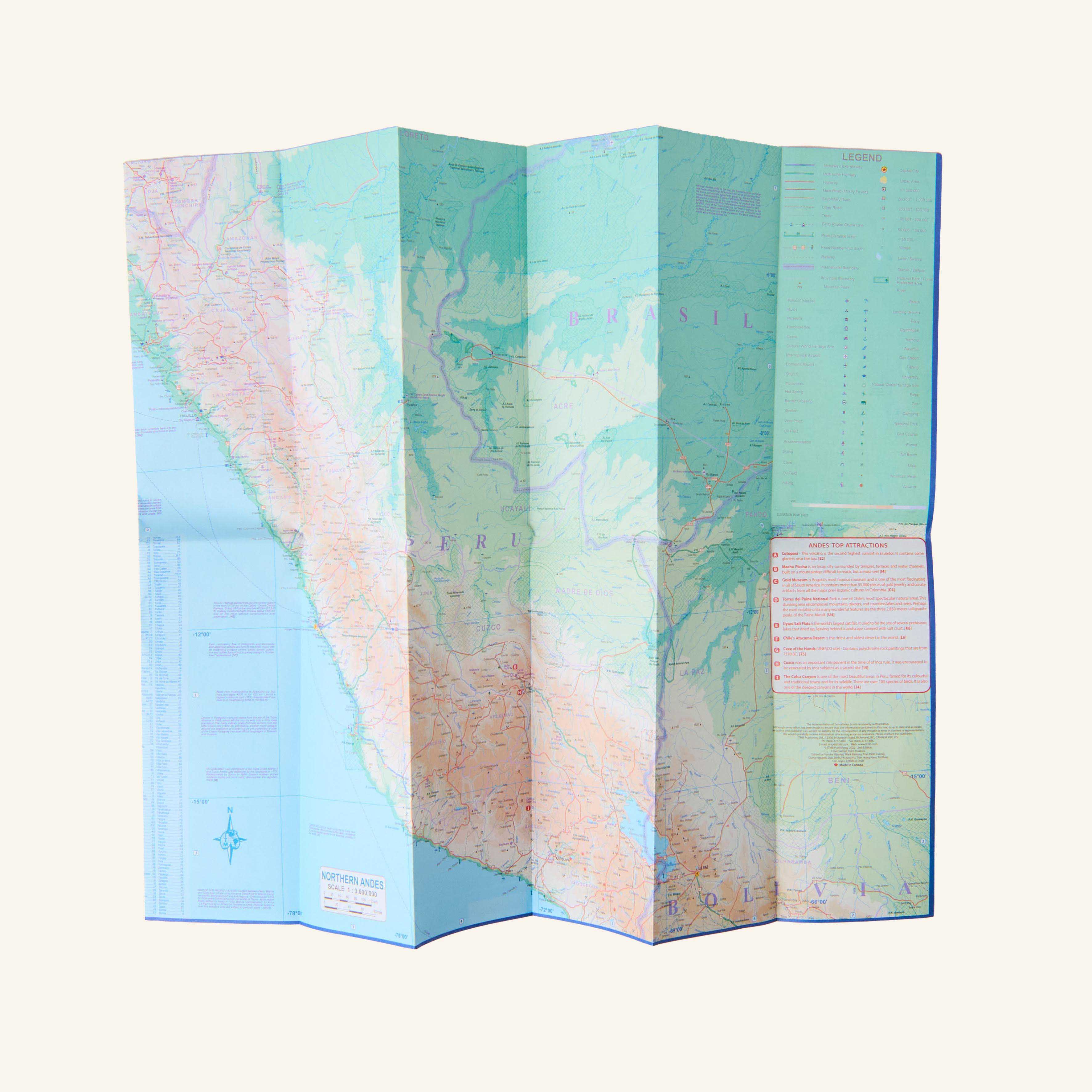 Map - The Andes