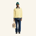 Roger striped polo shirt - Blue Yellow & White