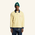 Roger striped polo shirt - Blue Yellow & White