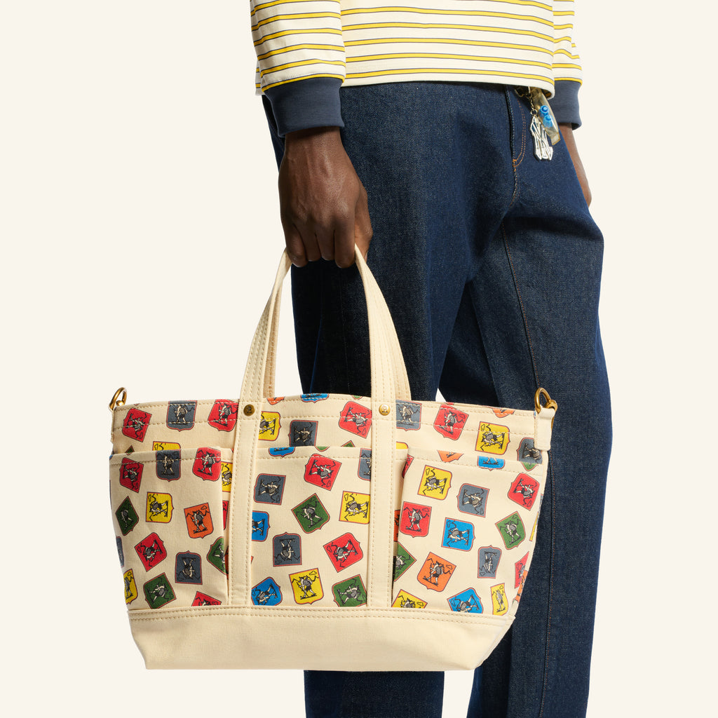Blason Après-Ski Tote Bag - White Multi