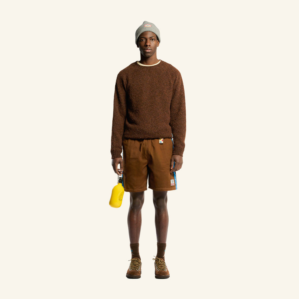 Short Bicolore Etienne - Chocolat