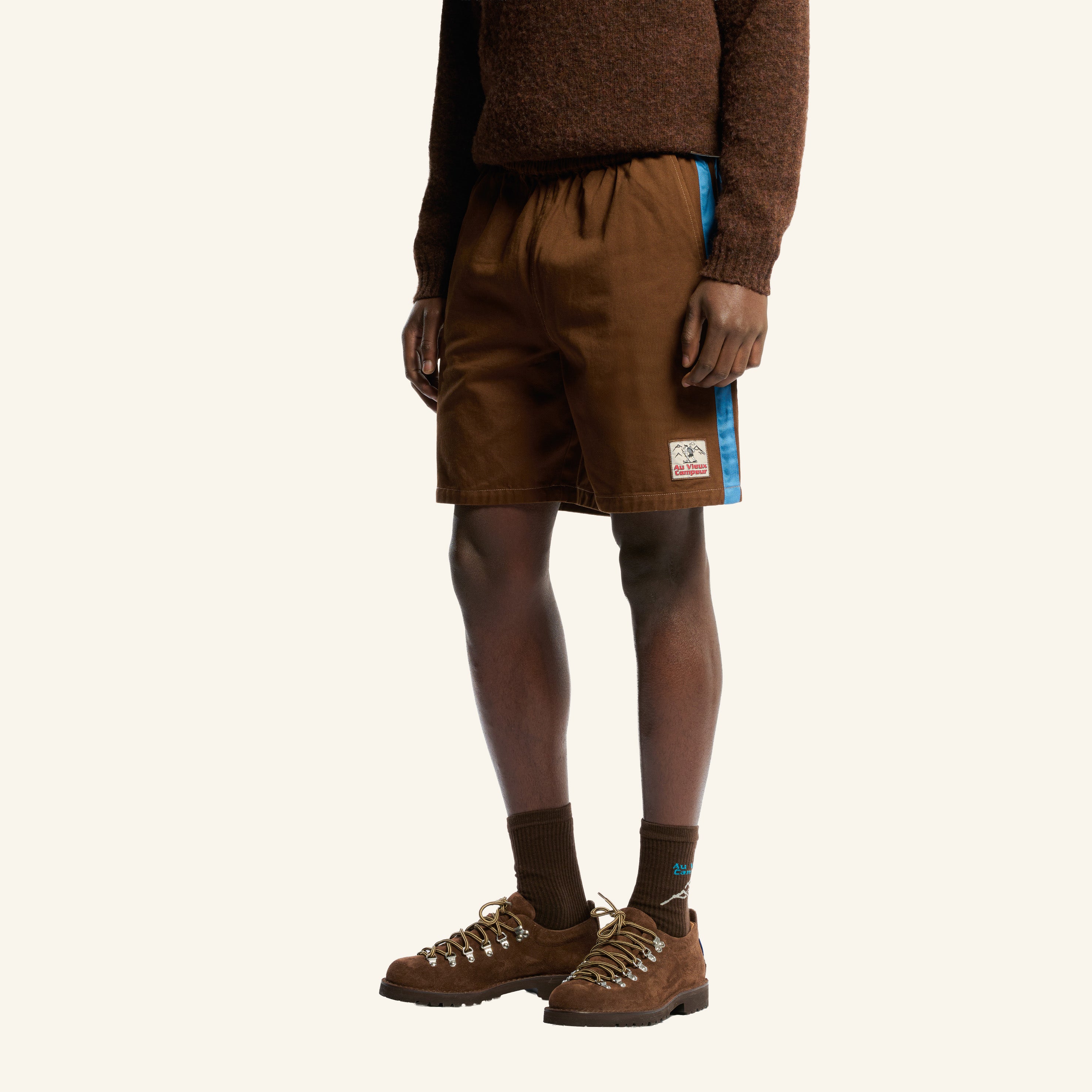 Short Bicolore Etienne - Chocolat