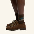 Au Vieux Campeur - Chaussettes Chaine Montagnes - Chocolat
