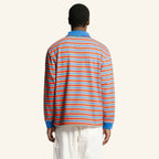 Roger striped polo shirt - Green Red & Blue