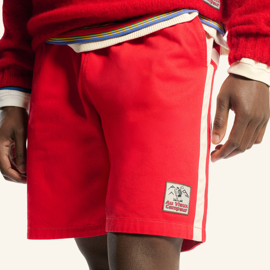 Short Bicolore Etienne - Rouge