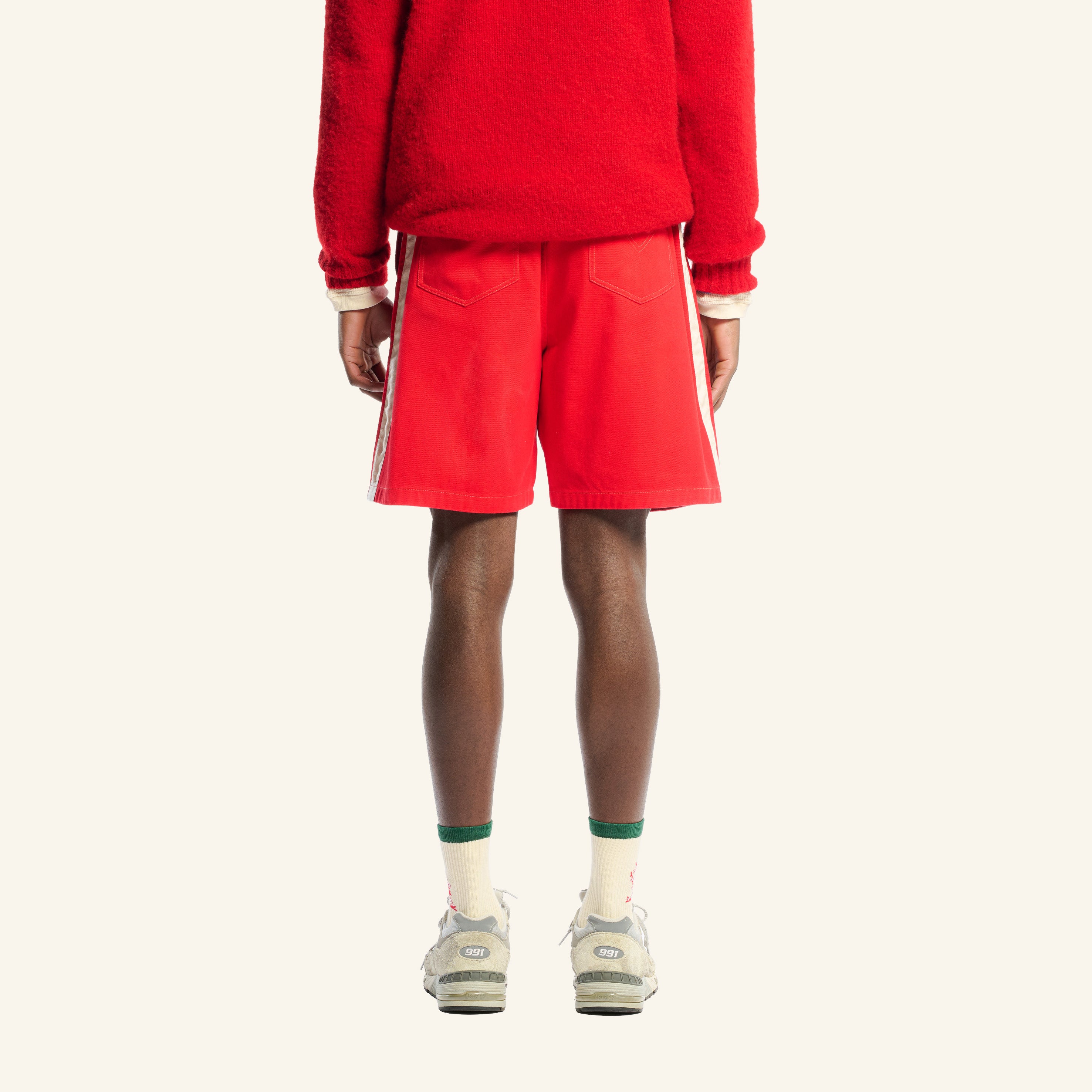 Short Bicolore Etienne - Rouge