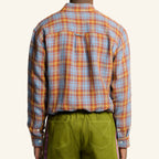 Elmer Plaid Shirt - Brown Blue & Yellow