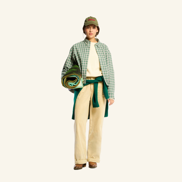 Veste à carreaux Claude - Vert & Blanc