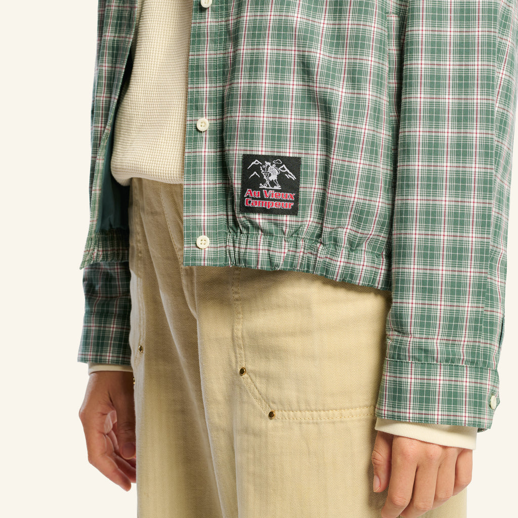 Veste à carreaux Claude - Vert & Blanc