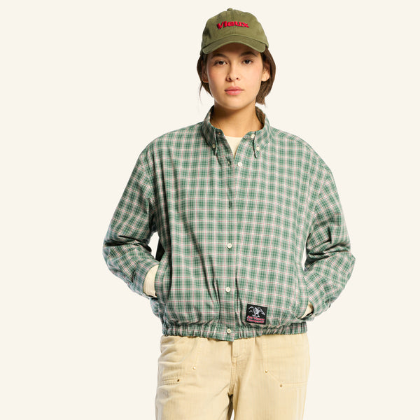 Veste à carreaux Claude - Vert & Blanc