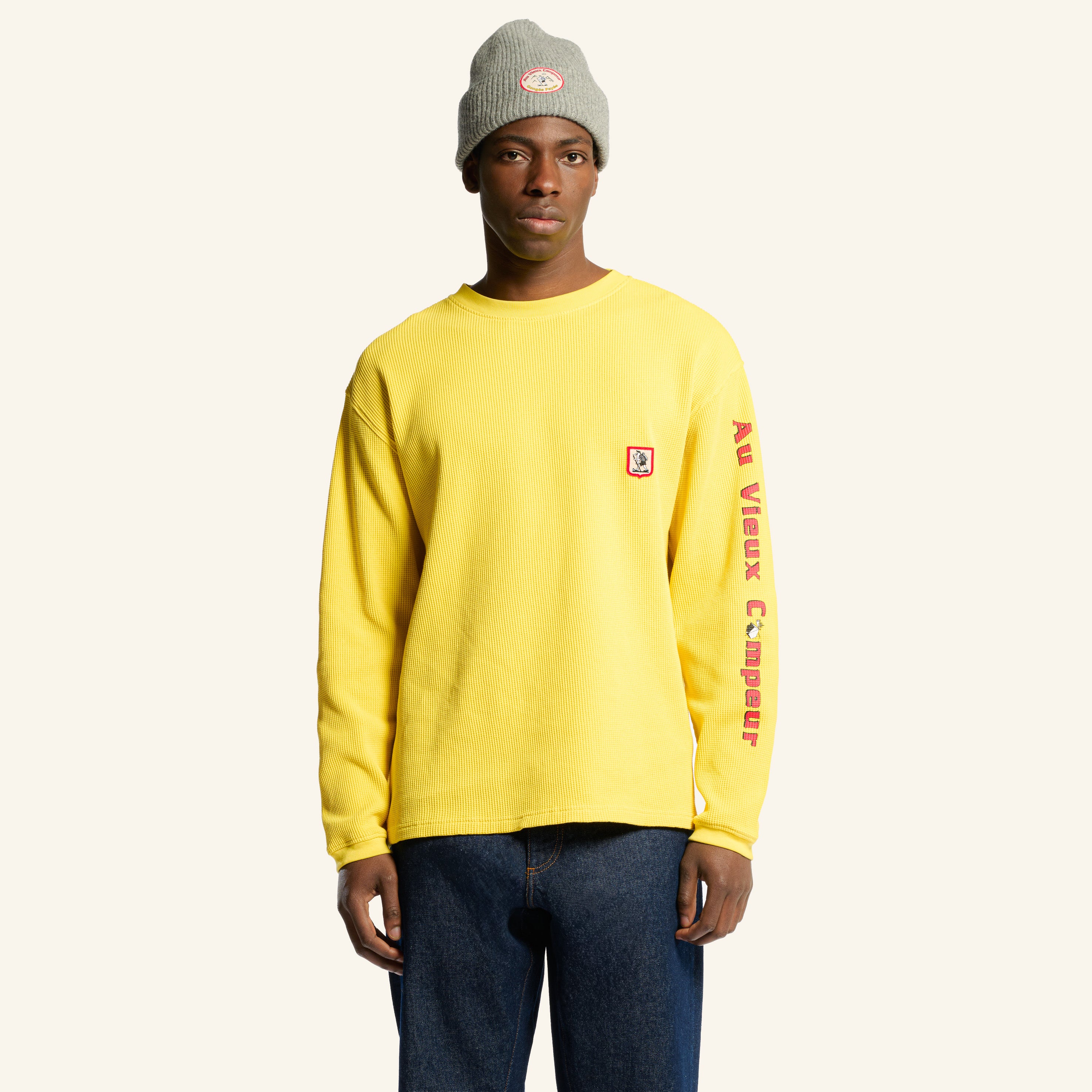 Au Vieux Campeur - T-shirt Manches Longues Aravis - Jaune